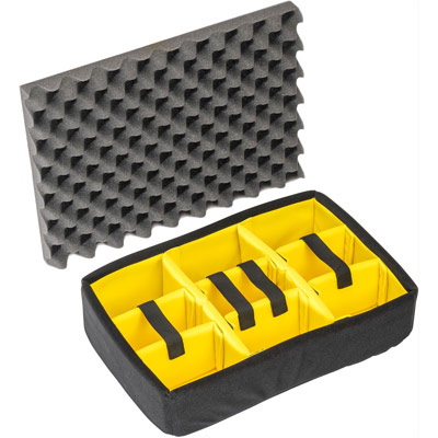 Pelican 1501 3-Piece Replacement Foam Set For 1500 Cases - Pick N Pluck Foam, Black, Customizable Interior