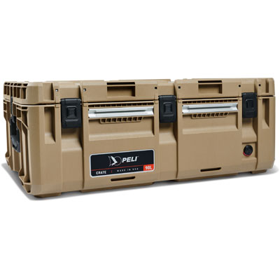 PELI_Crate 90L_Tan_Front Angle_high