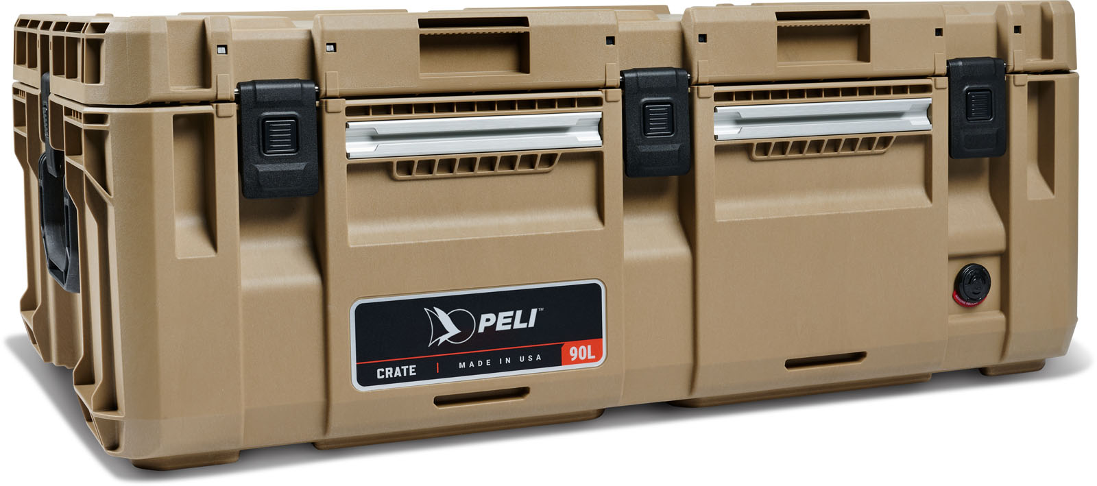 PELI_Crate 90L_Tan_Front Angle_high