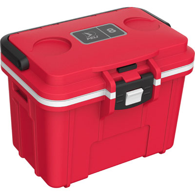 2024_PELI_Coolers_8Qt_SafetyRed Wht_3 4 Closed_High