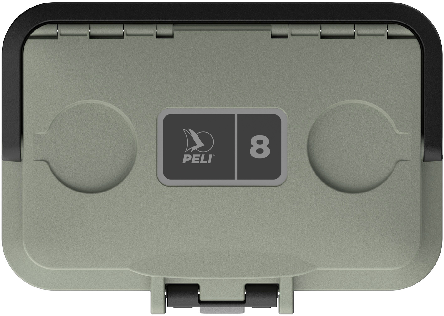peli 8qt cooler sage gray 07